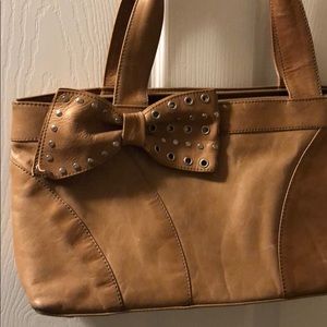 Leather Bow Purse